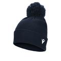 Snow PomPom Beanie NAV JR Klassisk lue med stor dusk