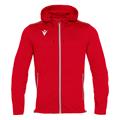 Freyr Hoody Full Zip Top RED M Overtrekksjakke - Unisex